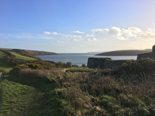 Kinsale Harbor, with Charles Fort, the site of an important defense stronghold during the Seige of Kinsale, in the foreground.